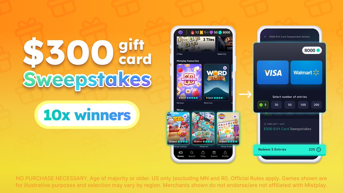 It’s ON: $300 gift cards up for grabs! Play, earn, and redeem units for a shot at one of ten $300 gift cards 🎁 Ends May 15 – don’t miss it! 

Enter now! community.onelink.me/iYy5/2cpm2xsw 🎟️

NO PURCHASE NECESSARY. Prizes: (10) $300 Gift Cards. FMV: $3,000.00 USD. Age of majority. US only