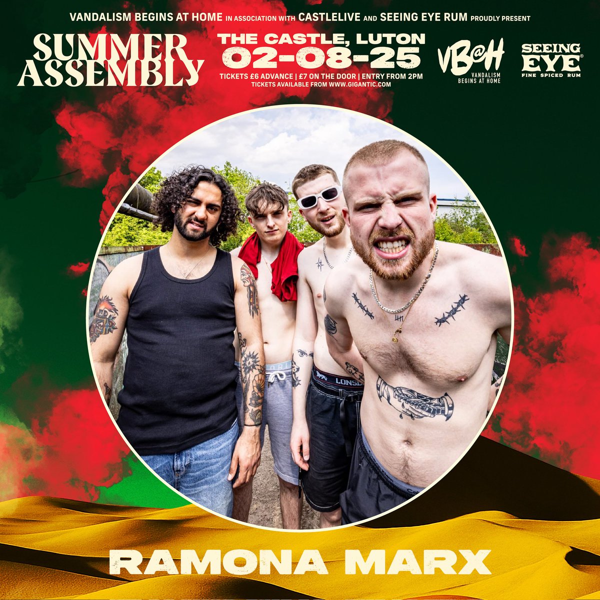 Vandalism Begins At Home (@vbahrecords) on Twitter photo SUMMER ASSEMBLY 2025
Ramona Marx nurtures havoc, fueled by raw pent up aggression.  Violent riffs & feral drumming matched with an indignant dissection of society & those who govern it!
Don't miss out 2nd August at The Castle
Tickets available now 👇
gigantic.com/summer-assembl… SUMMER ASSEMBLY 2025
Ramona Marx nurtures havoc, fueled by raw pent up aggression.  Violent riffs & feral drumming matched with an indignant dissection of society & those who govern it!
Don't miss out 2nd August at The Castle
Tickets available now 👇
gigantic.com/summer-assembl…