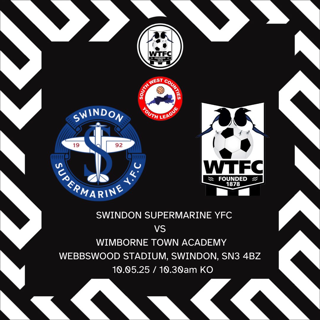 WTFC Academy (@wtfc_academy) on Twitter photo TOMORROW:
Our Academy travel to <a href="/SSYFCU18sSWC/">Swindon Supermarine Youth FC U18s SWC</a> in the last game of the season in the <a href="/SWCYouthLeague/">South West Counties Youth League (U18)</a>
🆚 Swindon Supermarine YFC
🏆 South West Counties
🏟️ Webbswood Stadium
Swindon
📍SN3 4BZ
🗓️10.05.2025
⏰10.30am KO TOMORROW:
Our Academy travel to <a href="/SSYFCU18sSWC/">Swindon Supermarine Youth FC U18s SWC</a> in the last game of the season in the <a href="/SWCYouthLeague/">South West Counties Youth League (U18)</a>
🆚 Swindon Supermarine YFC
🏆 South West Counties
🏟️ Webbswood Stadium
Swindon
📍SN3 4BZ
🗓️10.05.2025
⏰10.30am KO