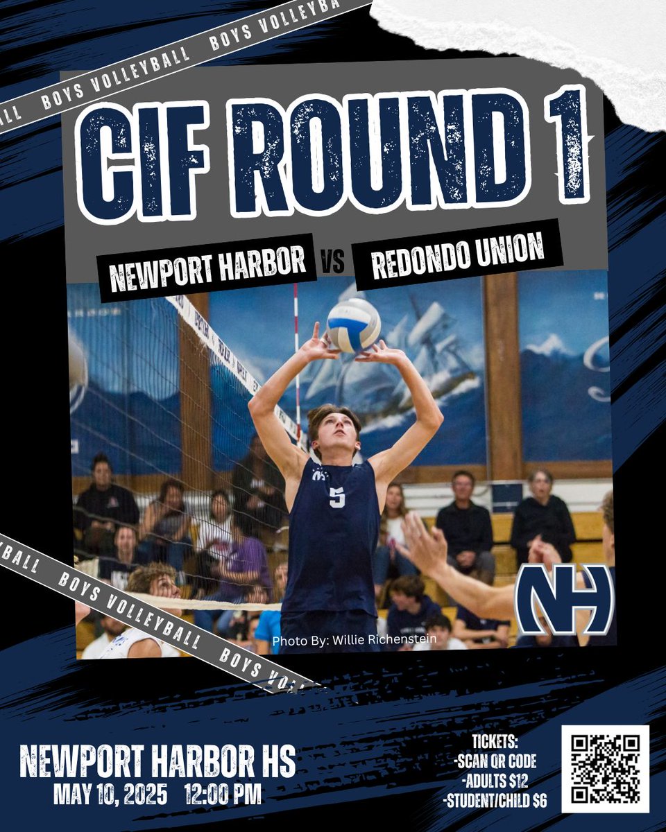Newport Harbor Athletics (@nh_sailorsports) on Twitter photo Boys Volleyball continues their run in the CIF playoffs TOMORROW:
Saturday, May 10th @ 12:00 pm
HOME vs. Redondo Union HS
Tickets: $13.60 adult / $7.30 students and children
<a href="/mjszabo/">Matt Szabo</a> <a href="/AndrewTurnerTCN/">Andrew Turner</a> <a href="/OCSportsZone/">OC Sports Zone</a> <a href="/ocvarsityguy/">Dan Albano</a> <a href="/SteveFryer/">Steve Fryer</a> <a href="/latsondheimer/">eric sondheimer</a>
#SailorPride⚓️ Boys Volleyball continues their run in the CIF playoffs TOMORROW:
Saturday, May 10th @ 12:00 pm
HOME vs. Redondo Union HS
Tickets: $13.60 adult / $7.30 students and children
<a href="/mjszabo/">Matt Szabo</a> <a href="/AndrewTurnerTCN/">Andrew Turner</a> <a href="/OCSportsZone/">OC Sports Zone</a> <a href="/ocvarsityguy/">Dan Albano</a> <a href="/SteveFryer/">Steve Fryer</a> <a href="/latsondheimer/">eric sondheimer</a>
#SailorPride⚓️