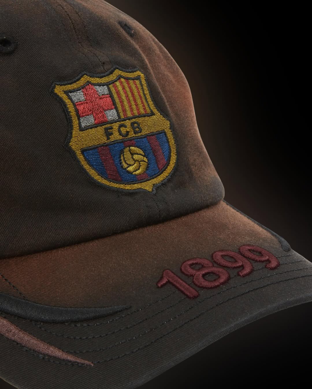 帽子 Travis Scott Cactus Jack FC Barcelona Authentic Travis Scott Cactus Jack Barcelona Hat Distressed
