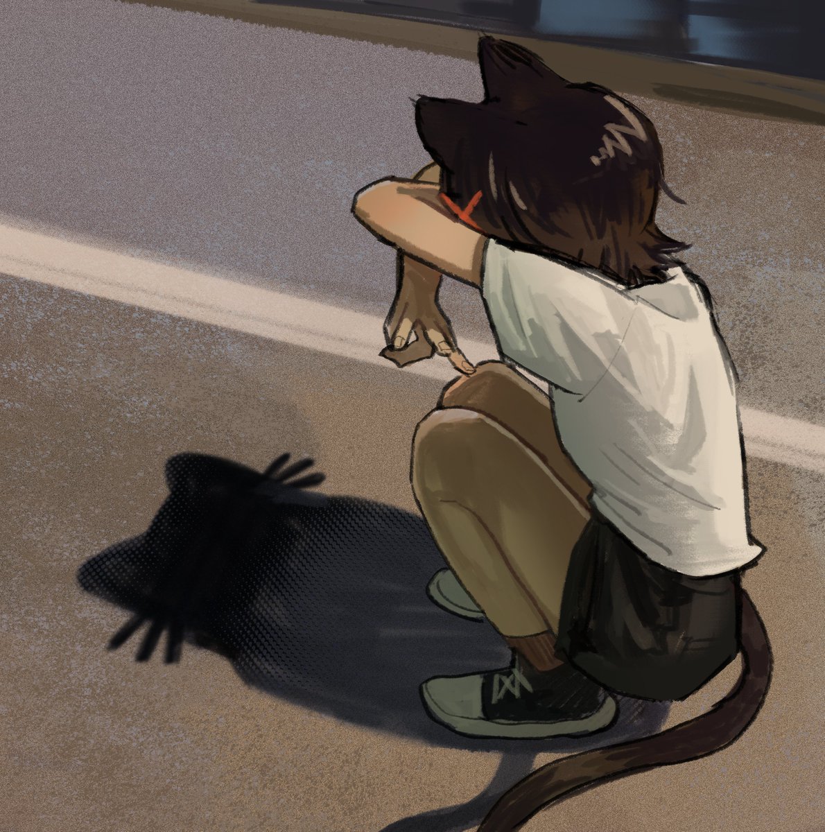 I don't think you need the pose to achieve this...🤔💭🐈‍⬛
