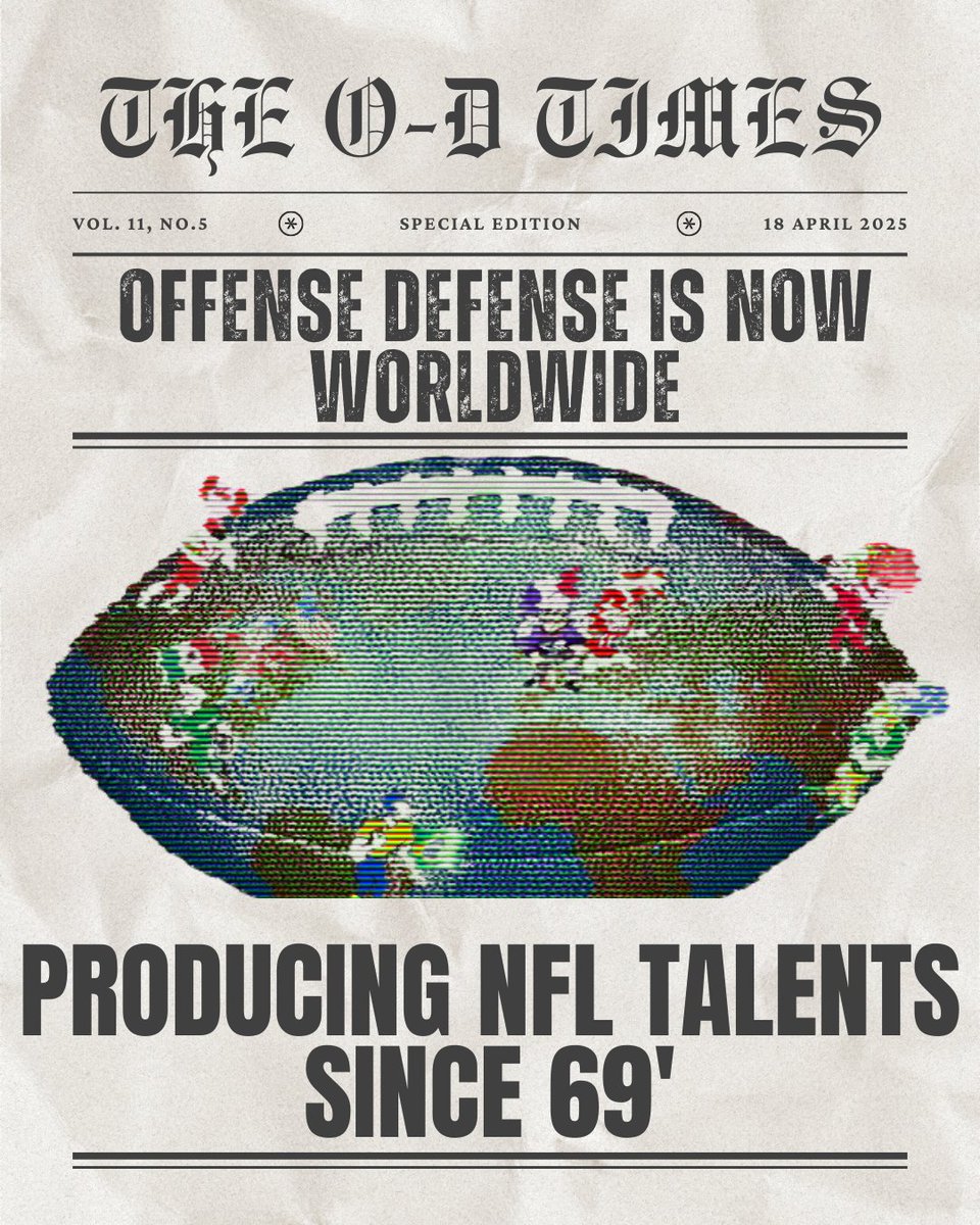 From local fields to international turf, we’ve been producing NFL talent since ’69, and we’re just getting started.
#ODNation #NFLPipeline #GlobalGame #OffenseDefense #FootballWorldwide #Since1969