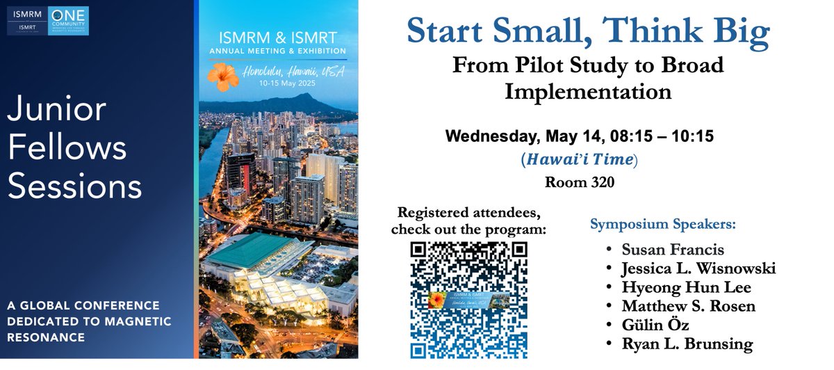 Excited for the 2025 Junior Fellow Symposium where we have a great lineup of speakers to share their expertise on translating novel technical development to patient care. Join us Wednesday 8:15 to 10:15, Room 320!