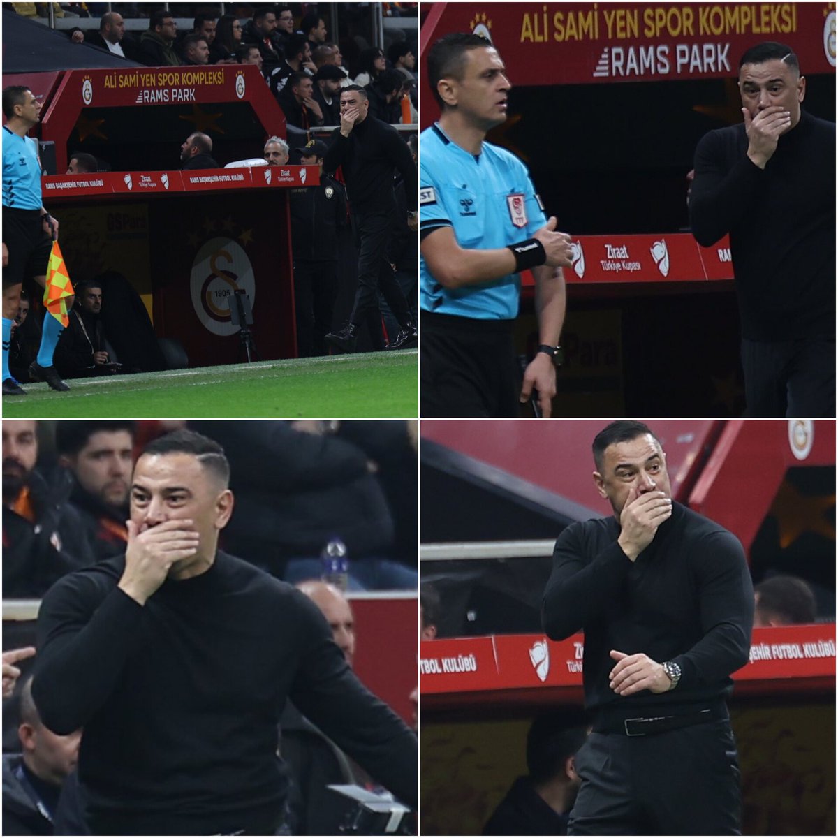 Galatasaray maçlarında şov yaparak gündem olan Başakşehir Teknik Direktörü Çağdaş Atan, Fenerbahçe maçında 1 dakika içinde iki Fenerbahçeli oyuncunun kırmızı kart görmesi gerektiği ortamda, ortalıkta gözükmüyor.