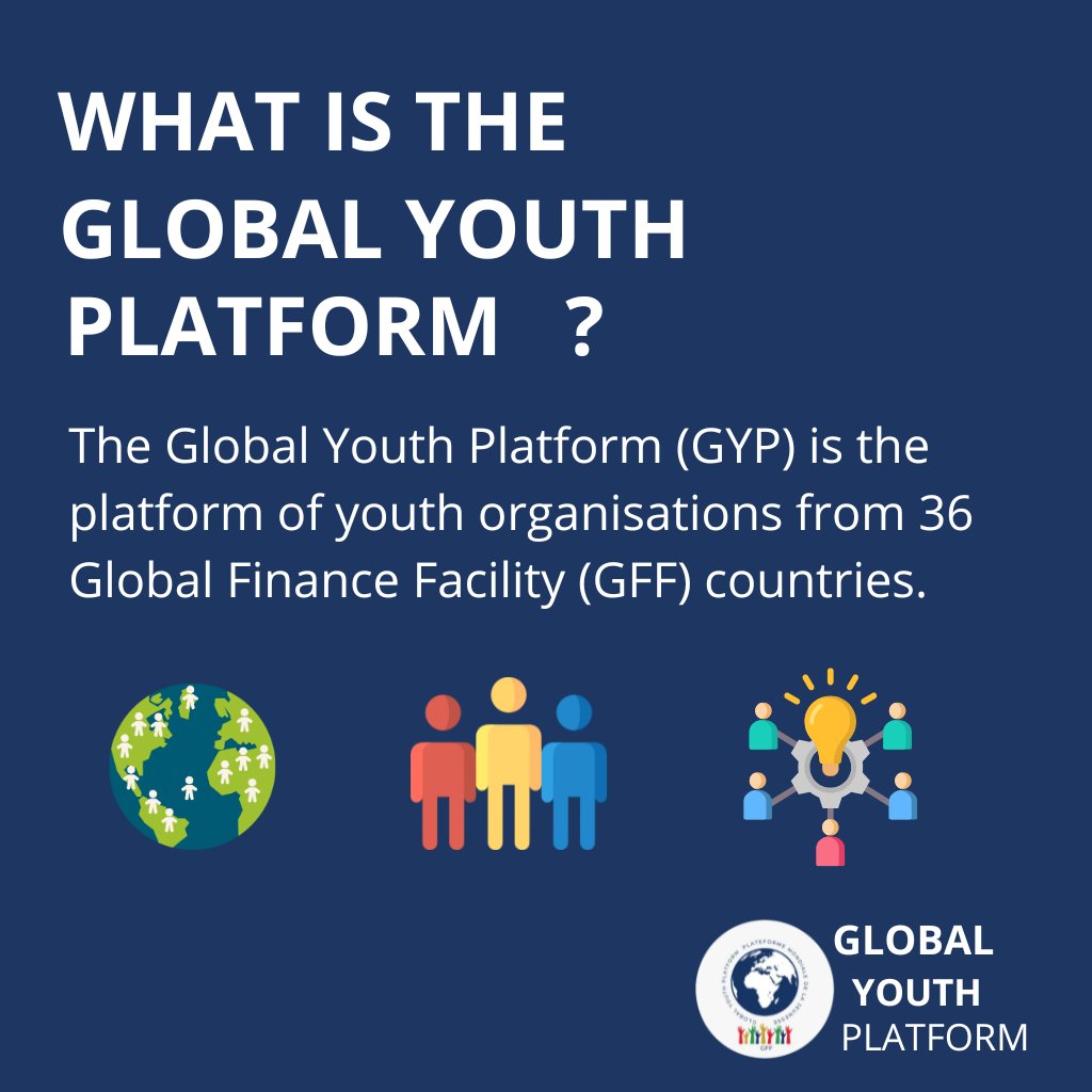 We are the Global Youth Platform, the official youth group of the <a href="/theGFF/">The GFF</a>  focused on strengthening RMNCAH-N . The GYP brings together young people and youth-led organizations across the 36 GFF countries, particularly in Africa, with support from the @GFFCSOHub.

#RMNCAH