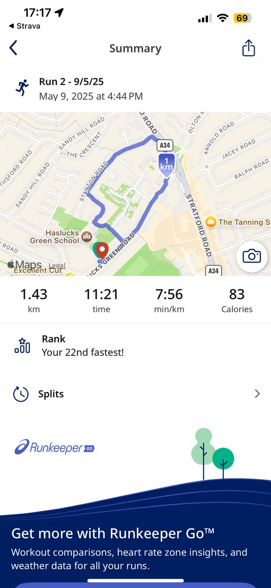 May have gone bezerk earlier on 😅 still trying desperately to complete this run in under 10 minutes, regardless of having pneumonia twice 

#AnythingisPossible