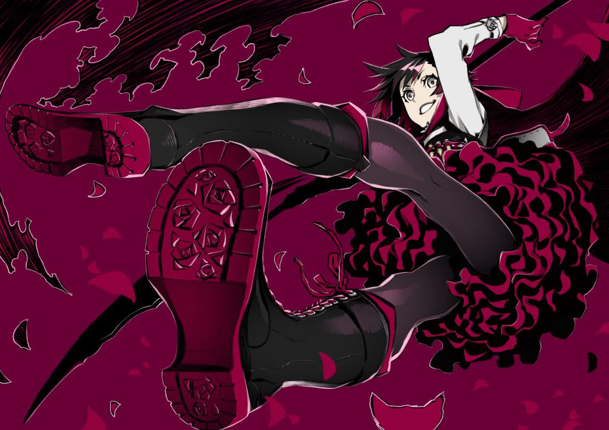 Official #RubyRose art by shirow miwa. #RWBY
