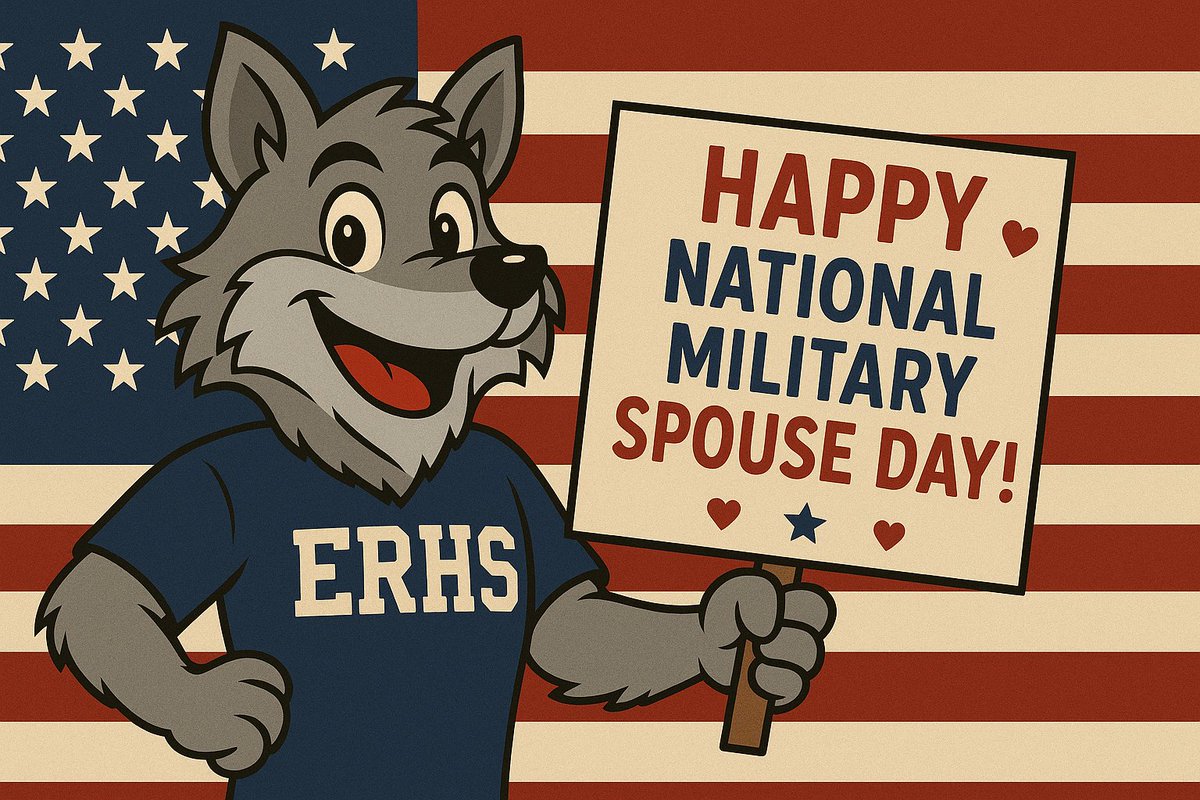 ERHSWolvesFB's tweet image. Blitz here—howl out to the heroes behind the heroes!
Happy National Military Spouse Day to the rockstars who hold it all together.
We see you. We thank you. We honor you.
#MilitarySpouseDay #WolvesSalute #ERHS