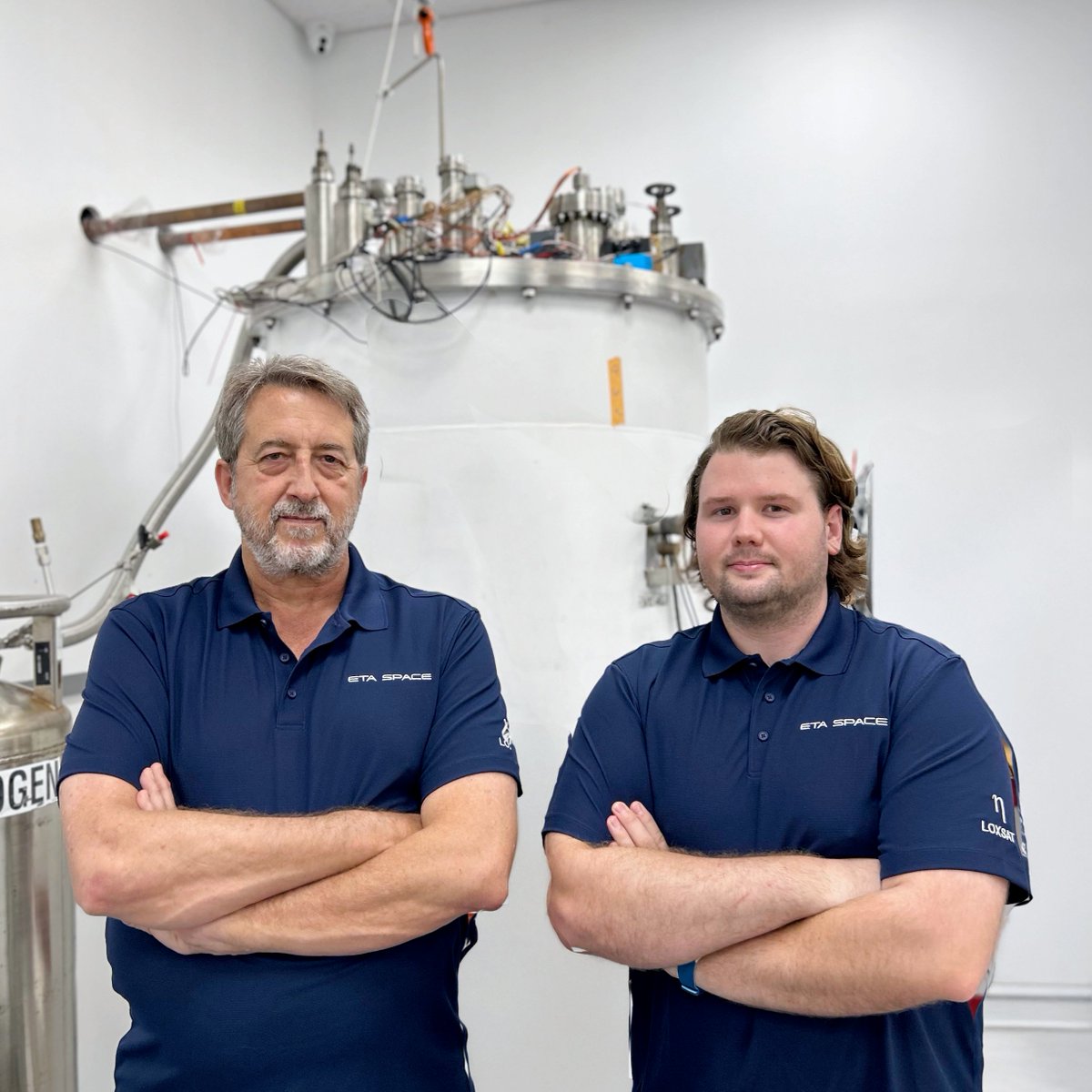 Eta Space (@eta_space) on Twitter photo Our CEO William Notardonato and LOXSAT Co-Investigator Daniel Hollibaugh will be attending the upcoming 31st Space Cryogenics Workshop in Incline Village, Nevada. <a href="/cryoresource/">Cryogenic Society</a>
They are looking forward to discussing cryogenics and any questions you may have about LOXSAT! Our CEO William Notardonato and LOXSAT Co-Investigator Daniel Hollibaugh will be attending the upcoming 31st Space Cryogenics Workshop in Incline Village, Nevada. <a href="/cryoresource/">Cryogenic Society</a>
They are looking forward to discussing cryogenics and any questions you may have about LOXSAT!