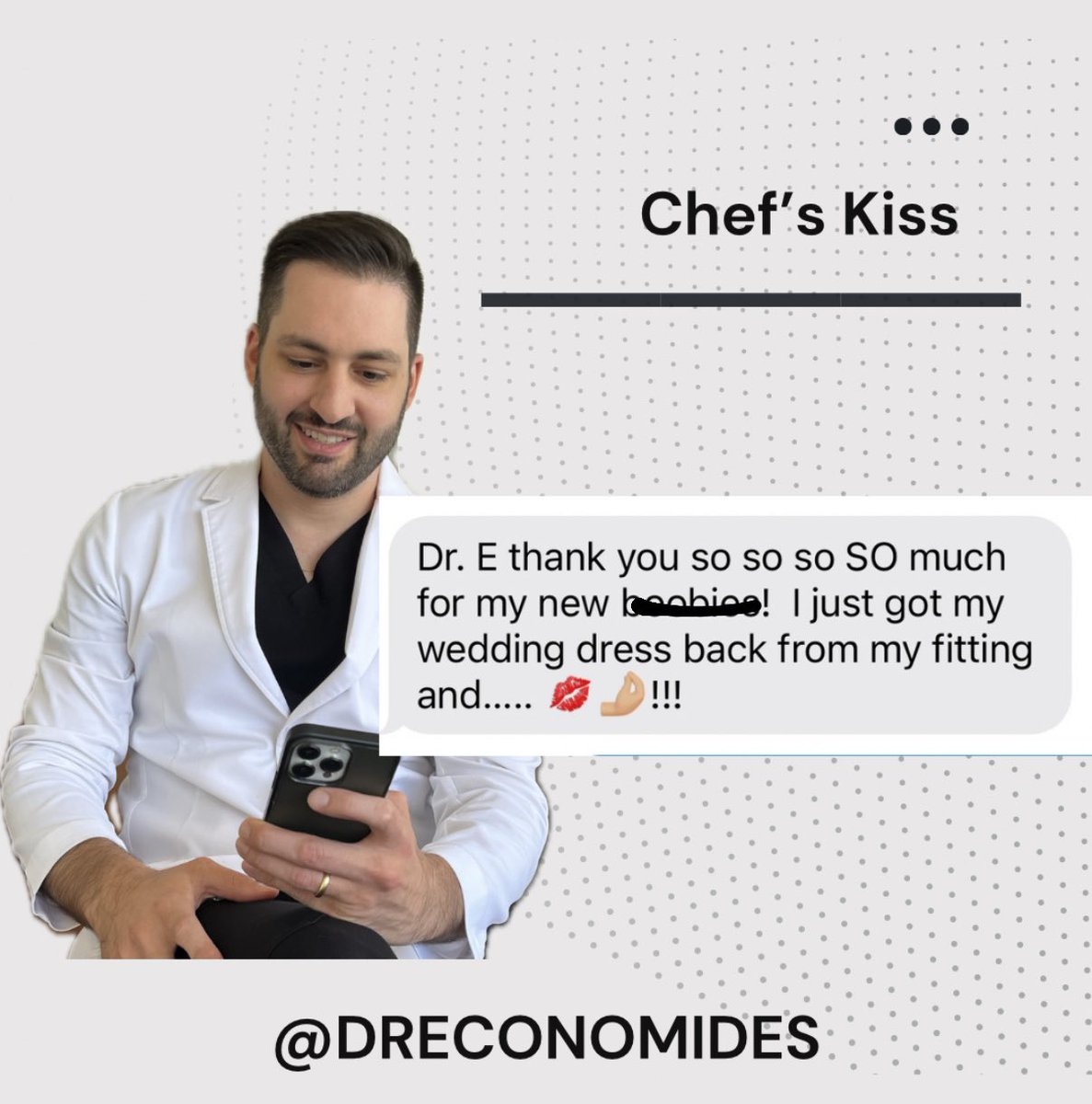 dreconomides's tweet photo. When your patient sends a message like this the moment she tries on her wedding gown…

This is my favorite part of my job. Honored to be part of her journey to feeling her absolute best on such a special day. https://t.co/Diz5Bpj1wC