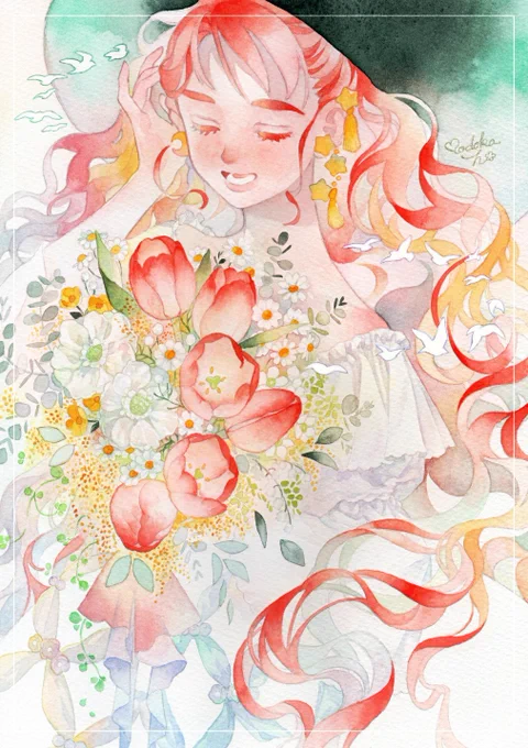 #イラスト成長記録#京都芸術大学イラストレーションコース入ってすぐ('22.05)  入って約9ヶ月(23.02)立体感が進化した 