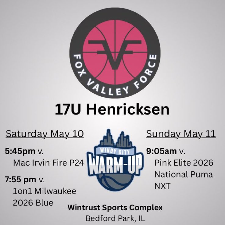 Heidi Clesen (@heidiclesen) on Twitter photo Looking forward to competing this weekend at the Windy City Warmup. Loving the idea of playing for my Mom on Motherās Day. Love making her smile. Below is my schedule. Please stop by and watch our amazing team <a href="/FVForcegbb/">Fox Valley Force</a> Looking forward to competing this weekend at the Windy City Warmup. Loving the idea of playing for my Mom on Motherās Day. Love making her smile. Below is my schedule. Please stop by and watch our amazing team <a href="/FVForcegbb/">Fox Valley Force</a>