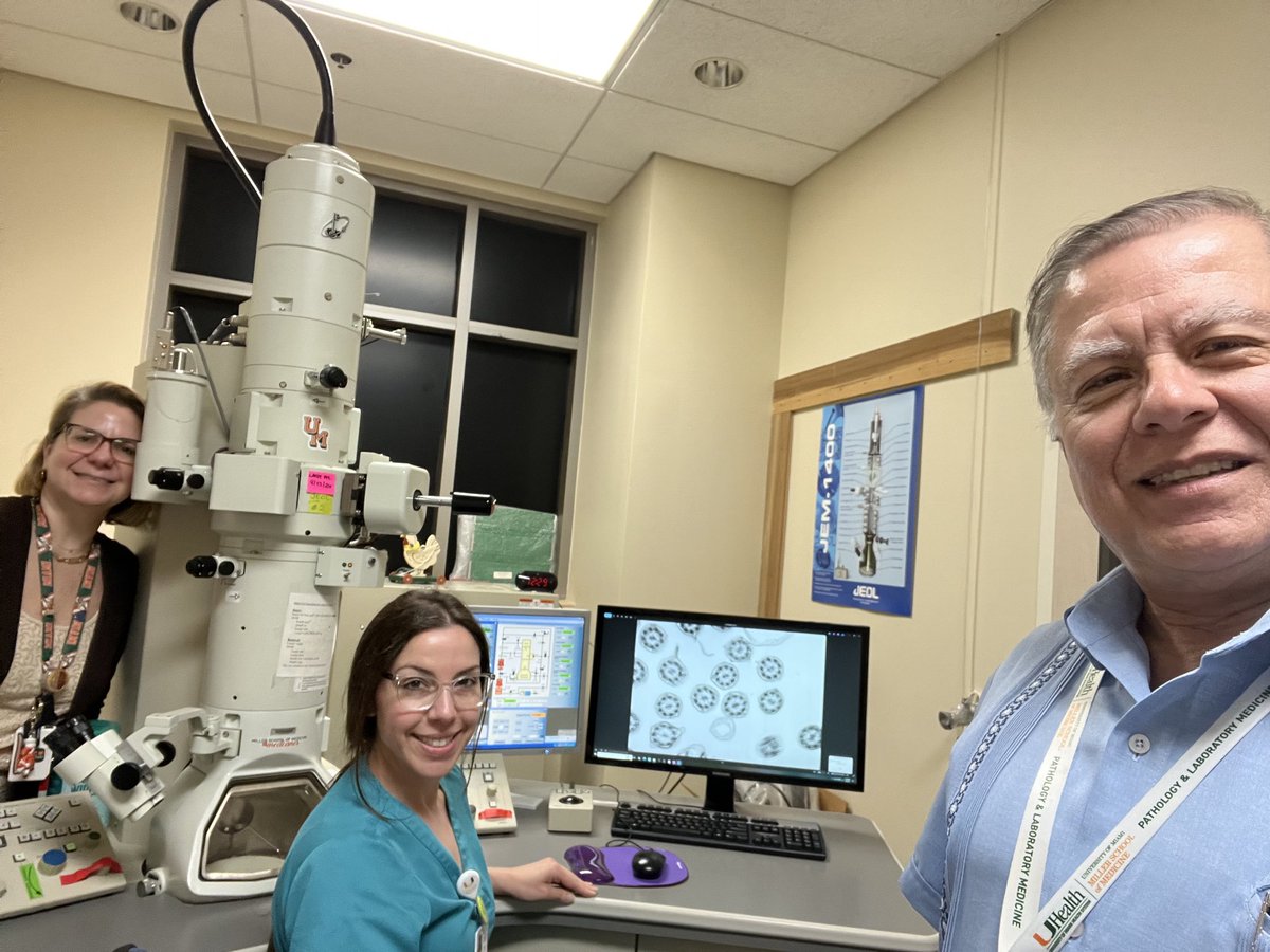 Miguel Reyes-Múgica (@mreyesm) on Twitter photo Among the many interesting reasons to do #PediPath is the “artistic science” of studying #cilia by video-microscopy and transmission #ElectronMicroscopy. Here we are with two wonderful colleagues at the EM core of the <a href="/univmiami/">University of Miami</a> and <a href="/UMiamiPathology/">UMiami Pathology</a> Among the many interesting reasons to do #PediPath is the “artistic science” of studying #cilia by video-microscopy and transmission #ElectronMicroscopy. Here we are with two wonderful colleagues at the EM core of the <a href="/univmiami/">University of Miami</a> and <a href="/UMiamiPathology/">UMiami Pathology</a>