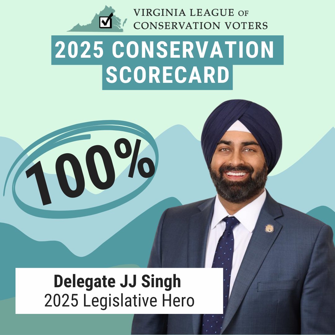 Delegate JJ Singh (@singhforva) on Twitter photo I'm proud to have received a 100% rating from <a href="/VirginiaLCV/">Virginia LCV</a>. I will never stop fighting to protect the environment.
Let’s leave the world in a better place. I'm proud to have received a 100% rating from <a href="/VirginiaLCV/">Virginia LCV</a>. I will never stop fighting to protect the environment.
Let’s leave the world in a better place.