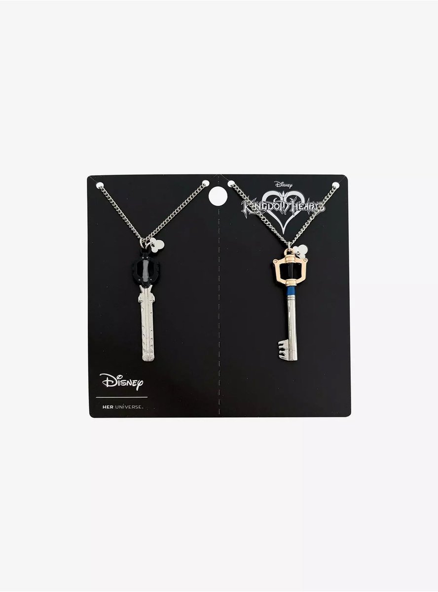 churroz's tweet image. .@HotTopic has added this KINGDOM HEARTS Sora &amp;amp; Riku Keyblade Best Friends Necklace set! #kingdomhearts #キングダムハーツ #KHMerch #_KH

Link: hottopic.com/product/her-un…