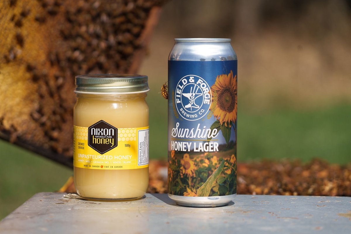 Sunshine Honey Lager is brewed with pure Nixon Honey right here in Innisfail, Alberta.

Best enjoyed in the Prairie Sunshine.

3.0 % ABV, 12 IBU.

#fieldandforgebrewing #fieldandforge