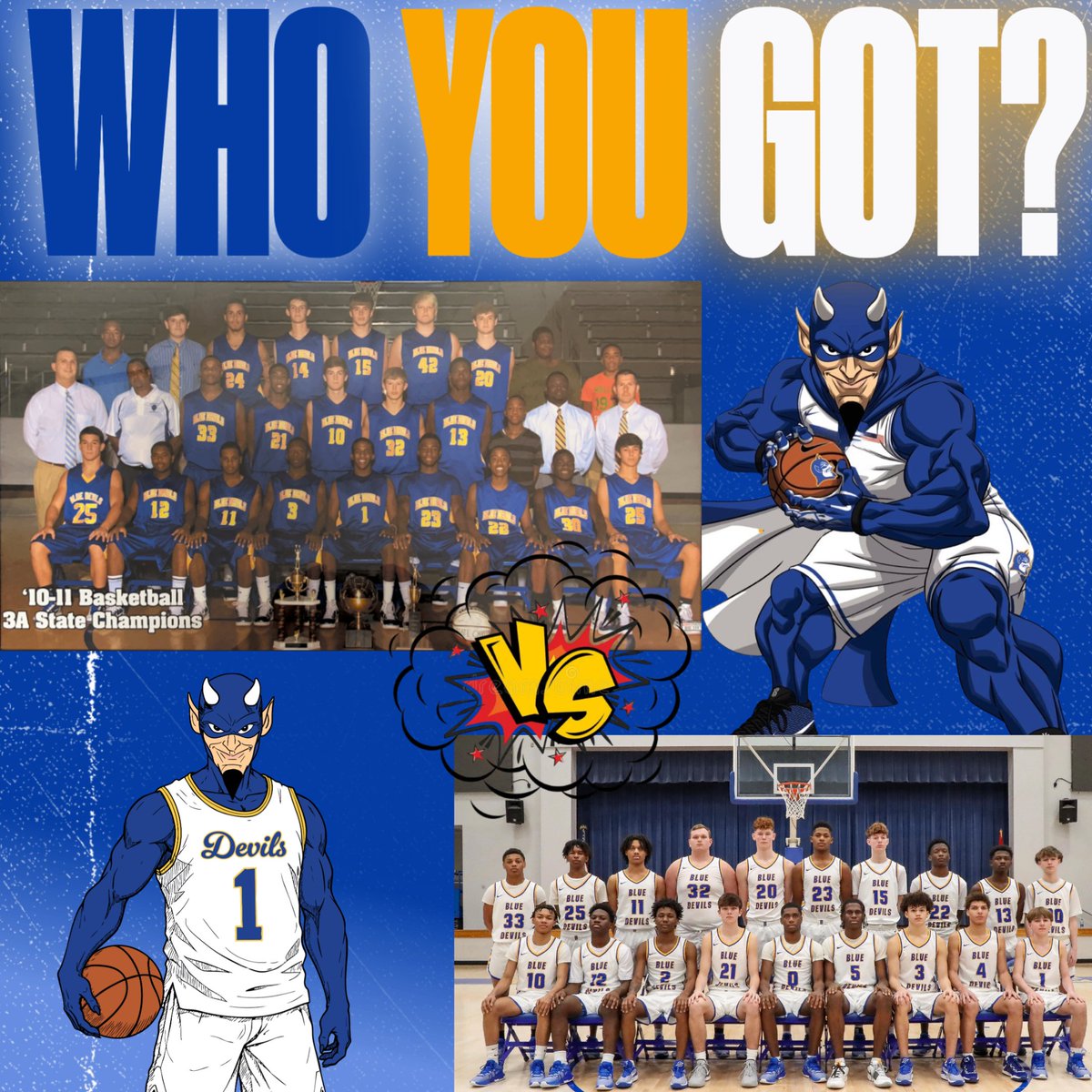 Get ready for a game like no other!
Past State Champs 🏆 return to the court to face off against the Present-Day Champs. 🔥
Two generations. One court.
Bragging rights &amp; legacy on the line.
Who you got?
Find out LIVE! 🎟️🏀
#ClashOfChampions #ThenVsNow #HoopsForTheRing #Fam1ly