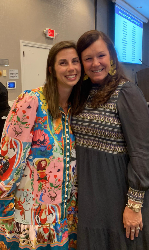 A wonderful night to honor our Teacher Leaders - Key BT Cirrra Rogers and Teacher Learning Institute graduate Taylor Dougherty ! We are so proud of their professional growth and the leadership they bring to Eastern! 💚🦅💚 #STEM <a href="/PCS_STEM/">PCS_STEM</a>