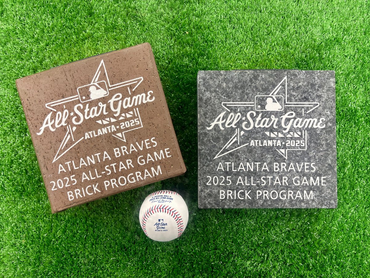 Atlanta Braves Foundation (@bravesfdn) on Twitter photo It's the final day to order your 2025 All-Star Game Legacy Brick for installation before the game! Fans who purchase a brick today are also entered for a chance to win two tickets to the T-Mobile Home Run Derby at <a href="/TruistPark/">Truist Park</a>. Get yours at braves.com/bricks! It's the final day to order your 2025 All-Star Game Legacy Brick for installation before the game! Fans who purchase a brick today are also entered for a chance to win two tickets to the T-Mobile Home Run Derby at <a href="/TruistPark/">Truist Park</a>. Get yours at braves.com/bricks!