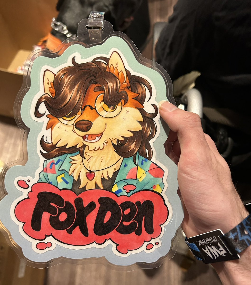 FoxDen🍁 (@joshfoxden) on Twitter photo Checked in for FWA :3
(Badge by the amazing <a href="/_M3RL0T_/">Merlot 🔜 AC Bodega!!</a> commission him for one of your own in the artist alley on Saturday) Checked in for FWA :3
(Badge by the amazing <a href="/_M3RL0T_/">Merlot 🔜 AC Bodega!!</a> commission him for one of your own in the artist alley on Saturday)
