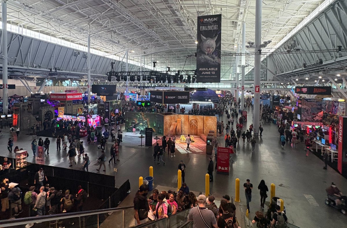 If you're at PAX East, catch a ride on down to Queue in the Main Hall to meet some of our developers and score some signed swag! 🤝