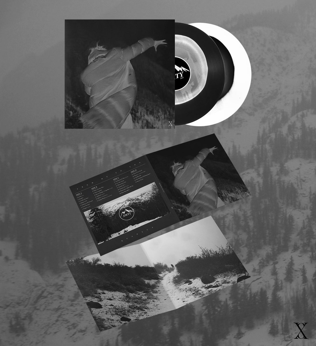 Before Vanisher, as promised, I wanted to reissue my most highly coveted vinyl - From Me To You, live now on x8music.com

1200 copies, 100% of profits will go to:

Dahnoun Mutual Aid for Gaza relief
&amp;
Trans Lifeline

Thanks!