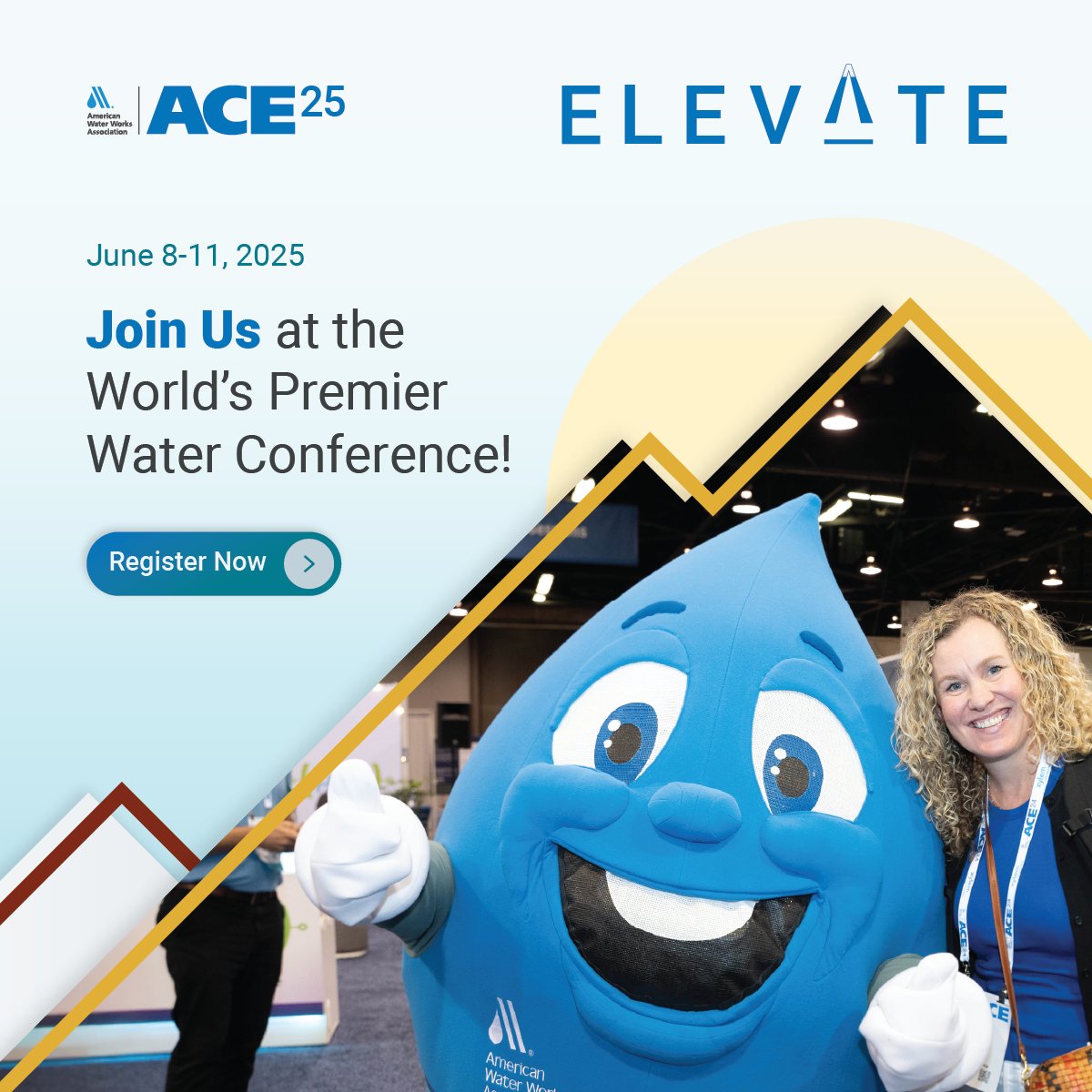 🌟Elevate Your Experience at ACE 2025 🌟

The American Water Works Association invites you to ACE25, a premier event designed to elevate your expertise, expand your network, and drive innovation in the water industry. 

Register now: ow.ly/Lk8750VPquH

#ACE25 #FutureOfWater