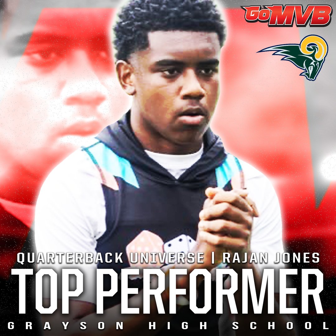 GoMVB Get Seen. Get Serious. Get to the Next Level (@gomvb) on Twitter photo Rajan Jones was among the top performers at the QBU Quarterback Universe camp!
'28 QB
Grayson HS, GA
More Info: GoMVB.com/rajanjones
Follow: <a href="/rajan_jones/">Rajan B. Jones</a>
#gomvb #hsfootball #athlete #collegerecruiting #quarterbackuniverse Rajan Jones was among the top performers at the QBU Quarterback Universe camp!
'28 QB
Grayson HS, GA
More Info: GoMVB.com/rajanjones
Follow: <a href="/rajan_jones/">Rajan B. Jones</a>
#gomvb #hsfootball #athlete #collegerecruiting #quarterbackuniverse
