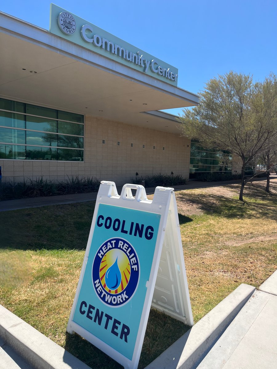 Peoria, AZ ☀️ (@peoriaaz) on Twitter photo Peoria is partnering with <a href="/MAGregion/">MAG - Maricopa Association of Governments</a> to launch the Heat Relief Regional Network. Peoria's cooling centers and hydration stations are open now through September 30th. See locations here: peoriaaz.gov/Home/Component… Peoria is partnering with <a href="/MAGregion/">MAG - Maricopa Association of Governments</a> to launch the Heat Relief Regional Network. Peoria's cooling centers and hydration stations are open now through September 30th. See locations here: peoriaaz.gov/Home/Component…