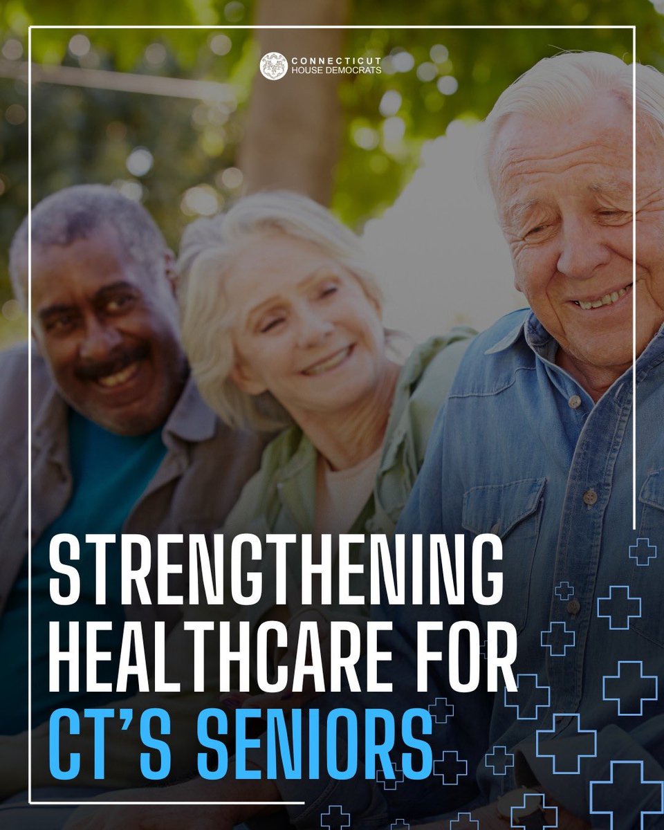 CT House Democrats (@cthousedems) on Twitter photo Yesterday, we voted to strengthen healthcare for CT’s seniors.
✅ Increases access for vital biomarker testing.
✅ Improves background checks for all nursing home employees.
✅ Establishes a task force to address the specific needs of seniors with Alzheimer's and dementia. Yesterday, we voted to strengthen healthcare for CT’s seniors.
✅ Increases access for vital biomarker testing.
✅ Improves background checks for all nursing home employees.
✅ Establishes a task force to address the specific needs of seniors with Alzheimer's and dementia.