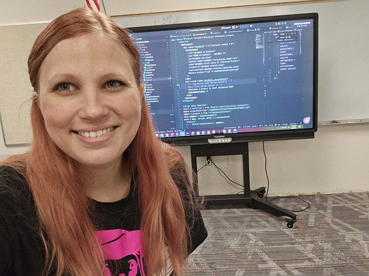 Career day at my 5th graders school featuring my custom Sad Computer shirt designed and made by @jacobashley_art!

Biggest takeaways? I have a cool shirt, working from home is cool, and kids want to code games. 😊