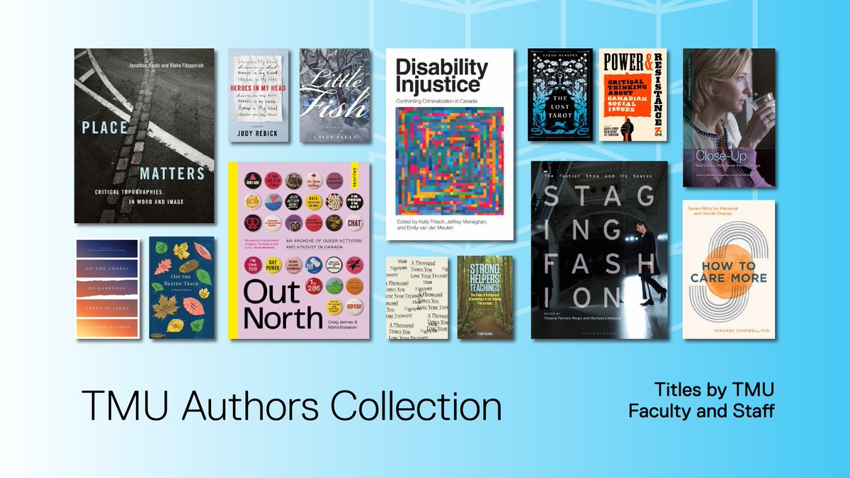 The TMU Authors collection features titles by faculty and staff at Toronto Metropolitan University. Check out this collection of poetry, memoirs, fiction, academic literature and more!

bit.ly/TMUAuthorsColl…