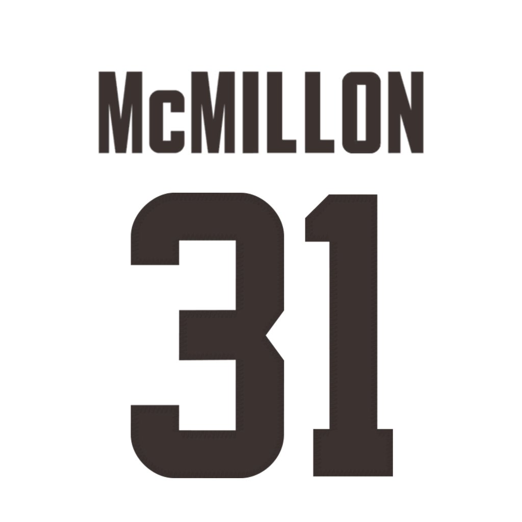 NFL Jersey Numbers (@nfl_jersey_num) on Twitter photo Cleveland Browns DB Donovan McMillon (<a href="/donovanmcmillo3/">Donovan McMillon</a>) is wearing number 31. Last assigned to Mike Ford. #DawgPound Cleveland Browns DB Donovan McMillon (<a href="/donovanmcmillo3/">Donovan McMillon</a>) is wearing number 31. Last assigned to Mike Ford. #DawgPound