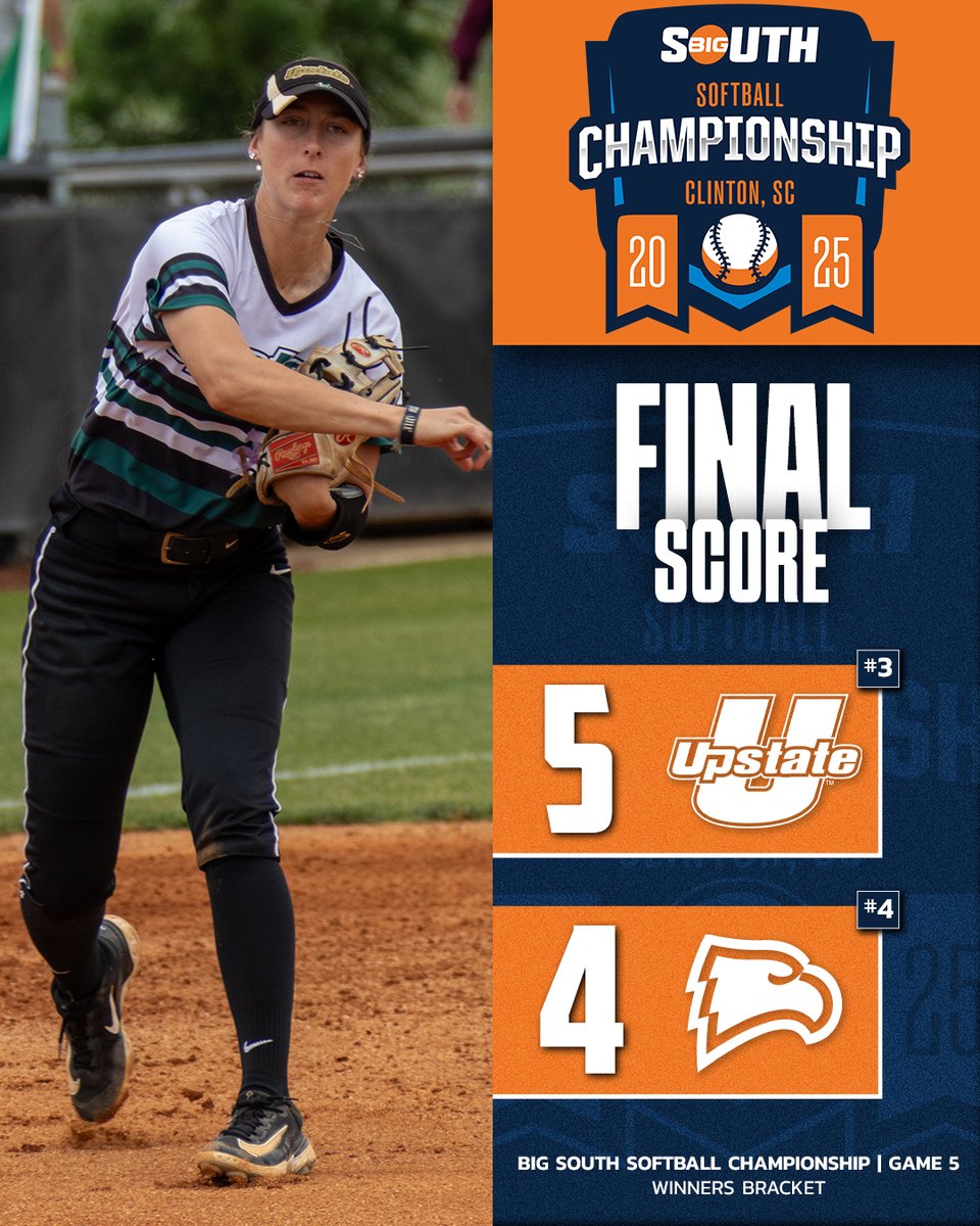 Big South Conference (@bigsouthsports) on Twitter photo GUESS WHO'S BACKβοΈ
#3 <a href="/UpstateSoftball/">USC Upstate Softball</a> is headed back to the Championship Final to defend their Big South crown! π
#BigSouthSB GUESS WHO'S BACKβοΈ
#3 <a href="/UpstateSoftball/">USC Upstate Softball</a> is headed back to the Championship Final to defend their Big South crown! π
#BigSouthSB