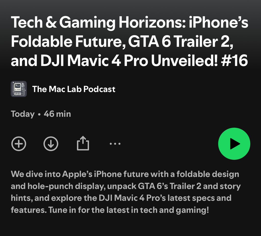 MacLabPodcast's tweet image. EPISODE 16 NOW ON SPOTIFY!
open.spotify.com/episode/5e53ND…
#podcast #podcasts #podcasting #podcastandchill #Podcasts #Spotify