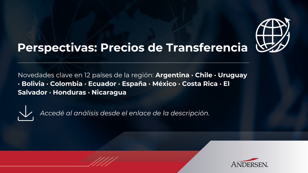 Andersen_AR's tweet image. #Insights | Precios de Transferencia 
Te compartimos un Análisis Regional con novedades clave en 12 países.
Un trabajo conjunto con nuestras oficinas para apoyar la gestión tributaria en entornos complejos.

Leé el análisis acá  &amp;gt; bit.ly/4k4oVic
#PreciosDeTransferencia