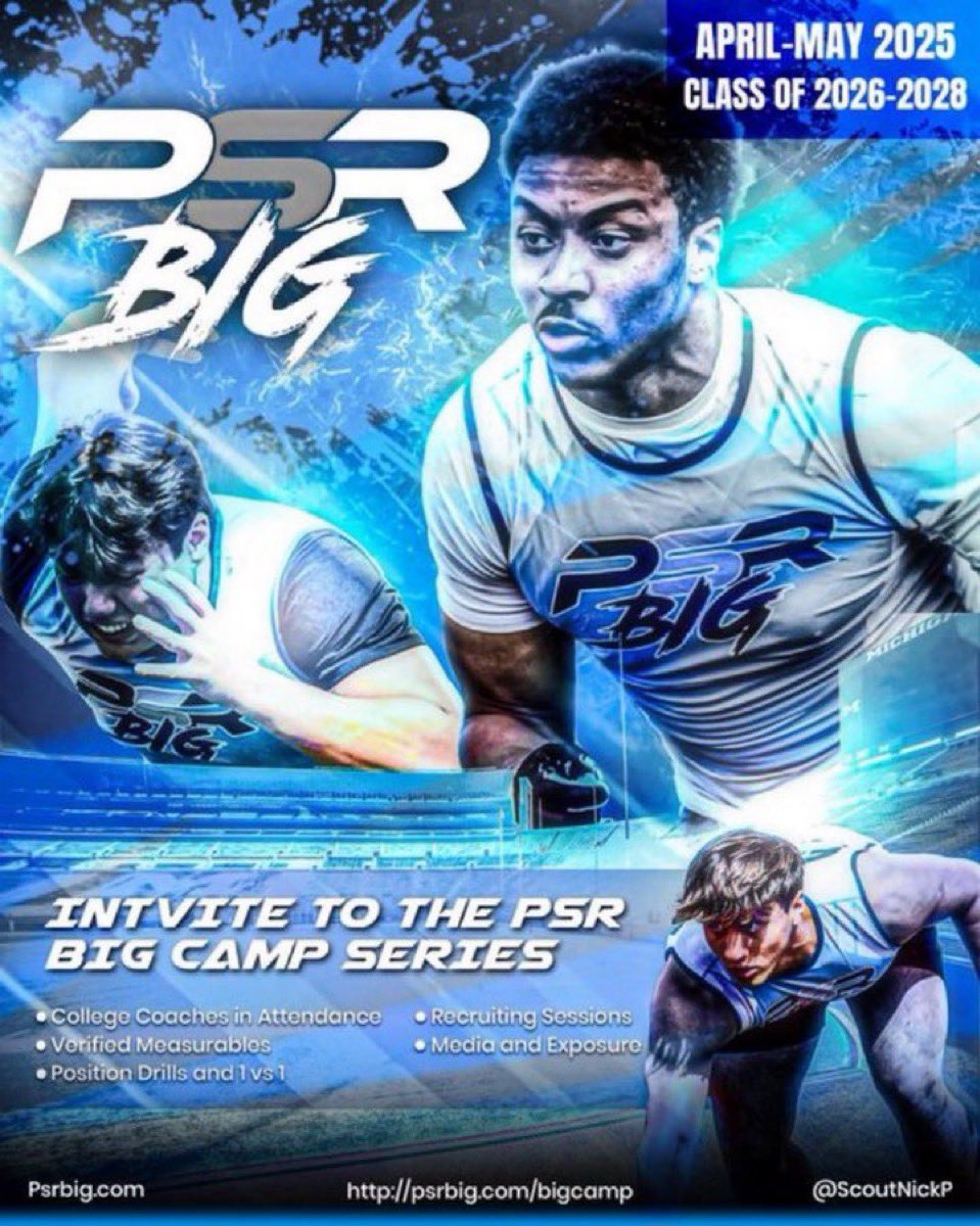 Tyler Bannerman (@realtbannerman) on Twitter photo Recruits Iβll be at the PSR Big Camp in Jersey this weekendπ
Let me know if youβll be there! Excited to see everyone competeπͺ <a href="/ScoutNickP/">Coach Nick Pennisi</a> Recruits Iβll be at the PSR Big Camp in Jersey this weekendπ
Let me know if youβll be there! Excited to see everyone competeπͺ <a href="/ScoutNickP/">Coach Nick Pennisi</a>