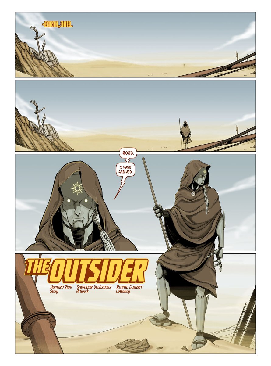 TheHomeroRios's tweet image. The Outsider closed a chapter for me — the end of the pessimistic sci-fi cycle I explored through the title DHARMA.

Illustrated by the incredibly talented @rodavlas_ , it became one of my most meaningful stories, later published in HEAVY METAL #275.

What’s the one story you’ve