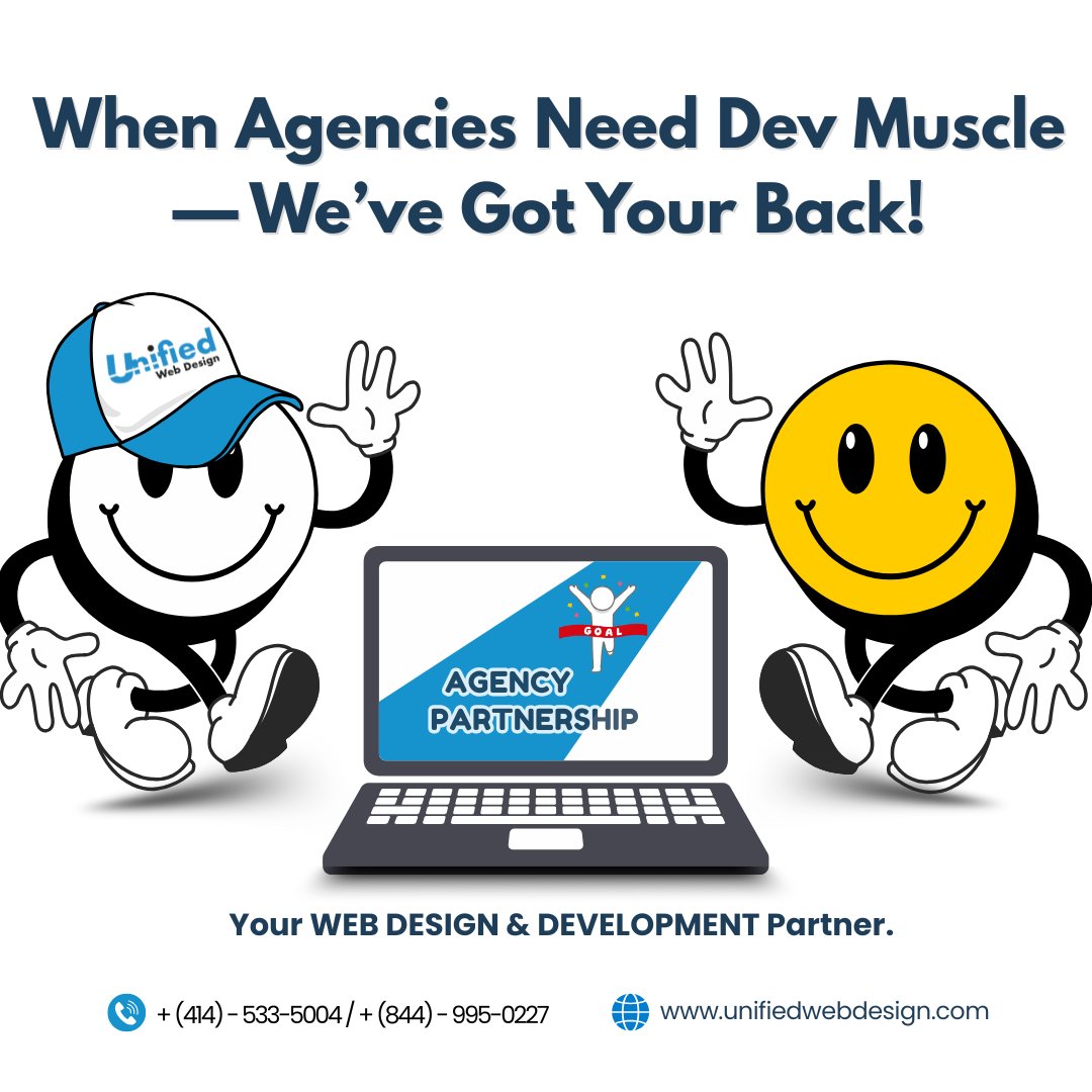 UnifiedWD's tweet image. Creative ideas need smooth execution. 🎯
From custom builds to fast turnarounds, we stay behind the scenes so your agency shines.
Let’s make your next project seamless.
👉 unifiedwebdesign.com
#AgencyPartner #WebDesignSupport #UnifiedWebDesign