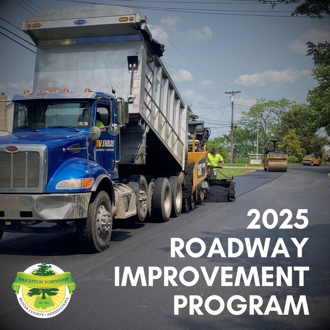 The Board of Supervisors has released for bid the 2025 Roadway Improvement Program. The paving program includes the full length of Center Drive, the full length of Kaye Circle, and Bradys Ridge Road from Dutch Ridge Road to Livermore Drive. The Township and Columbia Gas are also