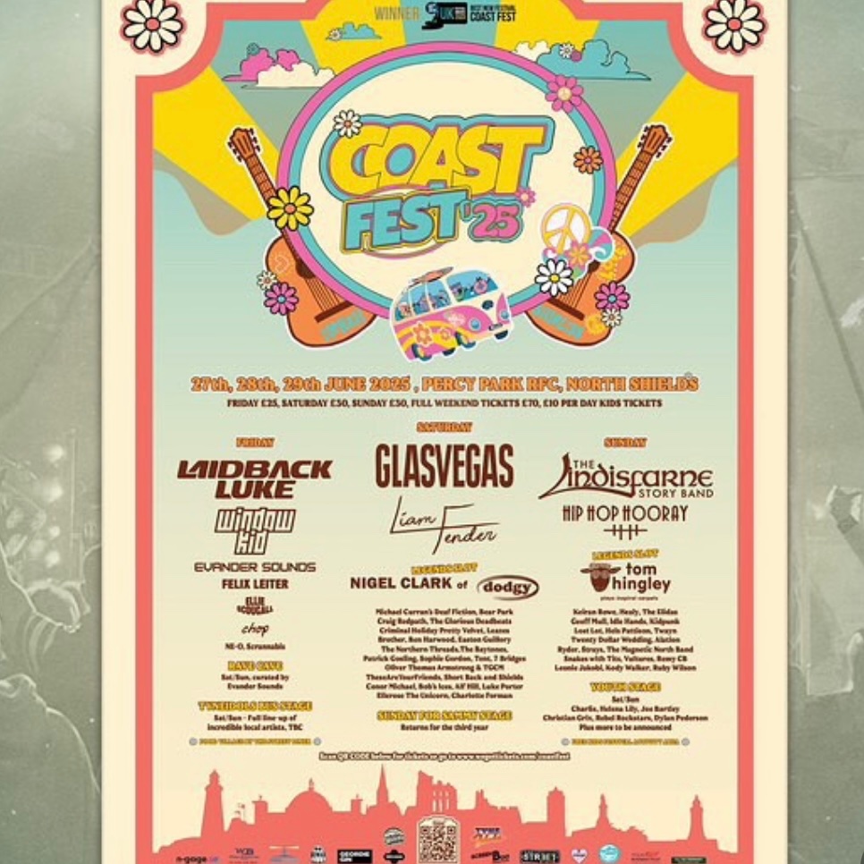Buzzing to be playing Coast Fest in June, it’s going to be a belter! Link for tickets in my bio ❤️✨

#coastfest #musician #localartist #northshields #northeast #festival