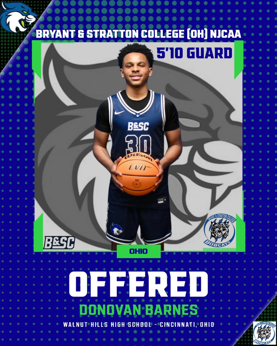 Bryant & Stratton College MBB (OH) (@bscmbboh) on Twitter photo <a href="/DonovanBarnes11/">Donovan Barnes</a> coming up from Cincinnati, Ohio. Appreciate you making the trip.
#NJCAA #OCCAC #BOBCATS <a href="/DonovanBarnes11/">Donovan Barnes</a> coming up from Cincinnati, Ohio. Appreciate you making the trip.
#NJCAA #OCCAC #BOBCATS
