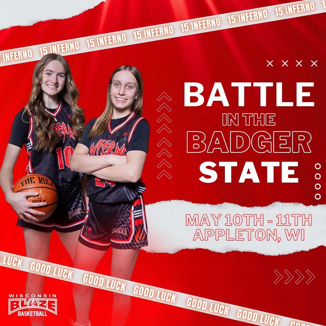 Wisconsin Blaze Girls Basketball (@wisconsinblaze) on Twitter photo Good luck to our 17u Inferno, 16u Inferno and 15u Inferno Girls basketball teams at the Battle in the Badger State tournament this weekend! π₯<a href="/WIBlazeInferno/">WI Blaze Inferno Girls</a> Good luck to our 17u Inferno, 16u Inferno and 15u Inferno Girls basketball teams at the Battle in the Badger State tournament this weekend! π₯<a href="/WIBlazeInferno/">WI Blaze Inferno Girls</a>