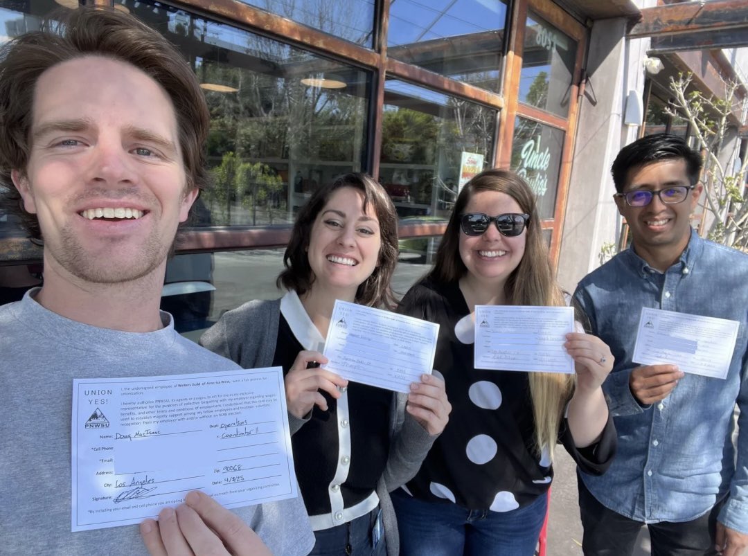 Writers Guild Staff Union tweet media