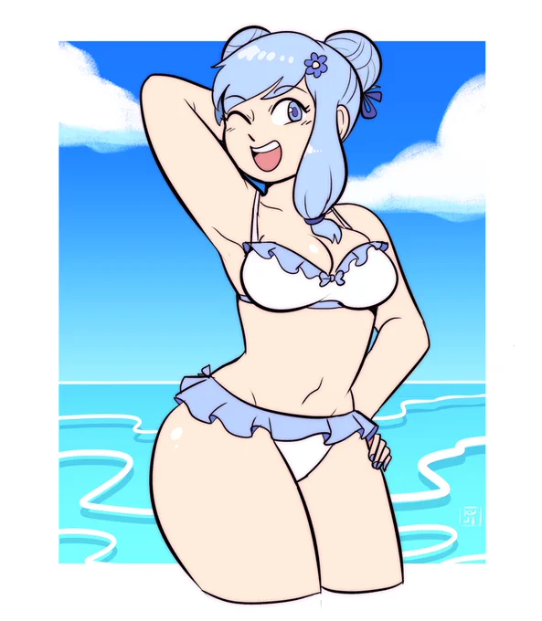 Beach OC sketch comm~