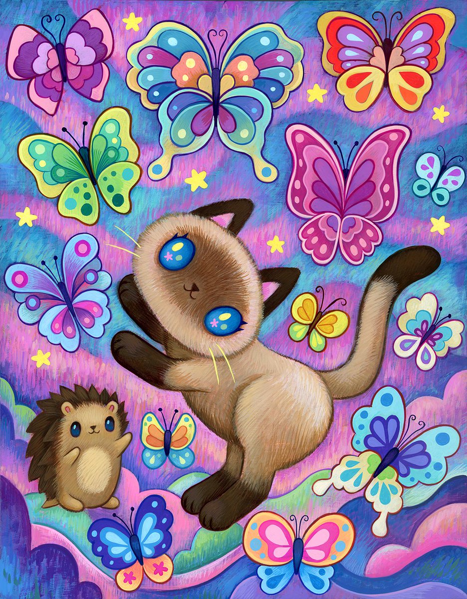 Butterfly Collector 🦋 original painting is now available.