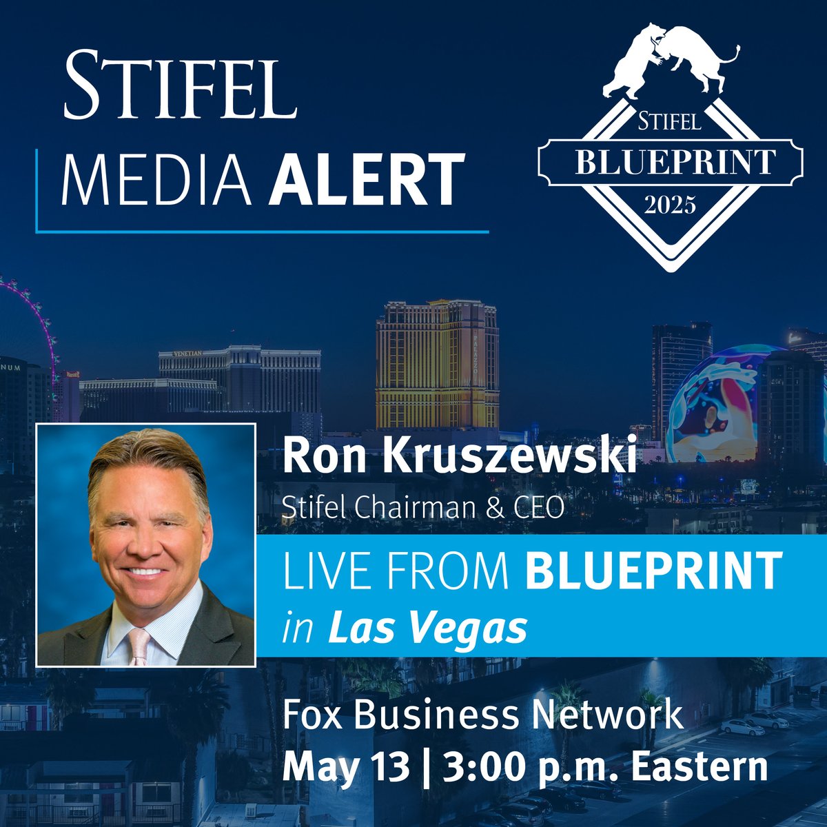 Hear from our CEO, Ron Kruszewski, live from the Blueprint Exhibit Hall in Las Vegas Tuesday, May 13th at 3pm ET.