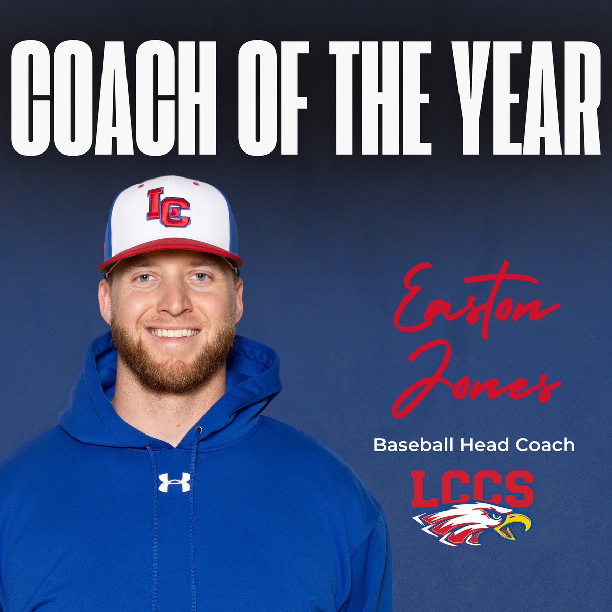 LCCS Athletics (@lccsathletics) on Twitter photo Congratulations to the TAPPS Division III, District 1 Coach of the Year in his first season with LCCS, Easton Jones! ๐ฆ
โพ #lccseagles #wogwag #eaglebaseball <a href="/TAPPSBaseball/">TAPPS Baseball</a> <a href="/TxHS_Baseball/">THSB</a> <a href="/dfwvarsity/">dfw varsity</a> <a href="/VYPEDFW/">VYPE DFW</a> <a href="/PSTxHSBaseball/">PrivateTxHSBaseball โพ๏ธ๐</a> <a href="/TeamLSCSN/">Lone Star Christian Sports Network (LSCSN)</a> Congratulations to the TAPPS Division III, District 1 Coach of the Year in his first season with LCCS, Easton Jones! ๐ฆ
โพ #lccseagles #wogwag #eaglebaseball <a href="/TAPPSBaseball/">TAPPS Baseball</a> <a href="/TxHS_Baseball/">THSB</a> <a href="/dfwvarsity/">dfw varsity</a> <a href="/VYPEDFW/">VYPE DFW</a> <a href="/PSTxHSBaseball/">PrivateTxHSBaseball โพ๏ธ๐</a> <a href="/TeamLSCSN/">Lone Star Christian Sports Network (LSCSN)</a>