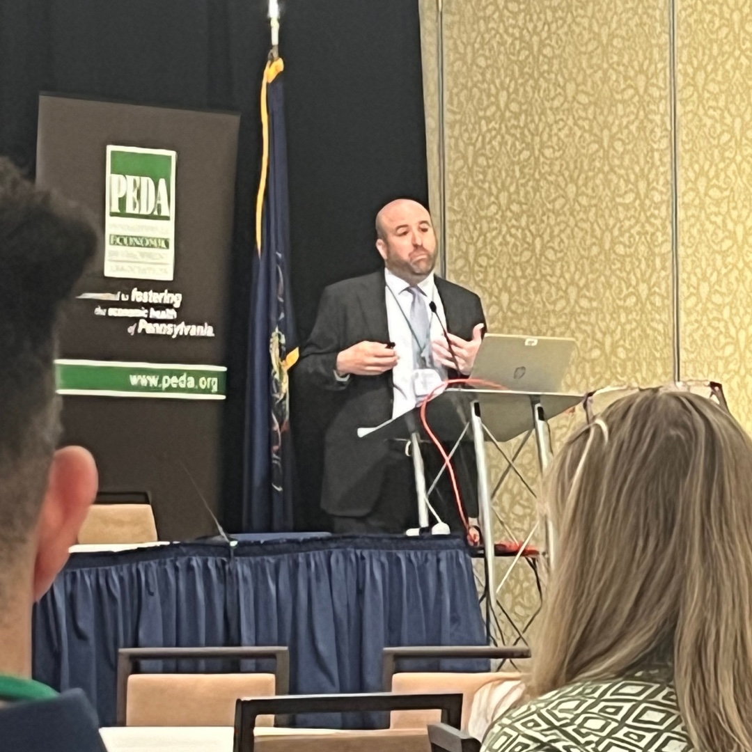 InfiniteErie's tweet image. Reminiscing on our day at the PEDA (Pennsylvania Economic Development Association) Spring Conference in Harrisburg with partners from ECRDA. DCED Sec. Rick Siger was the keynote speaker and moderated a discussion with the BusinessPA team. #PEDAspring25